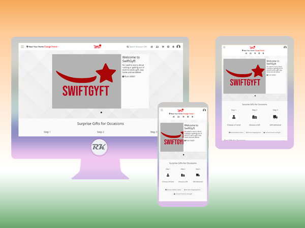 swiftgyft webiste designed and developed